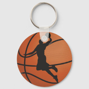 Basketball dunk key ring