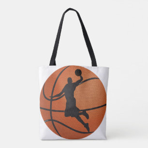 Basketball dunk tote bag