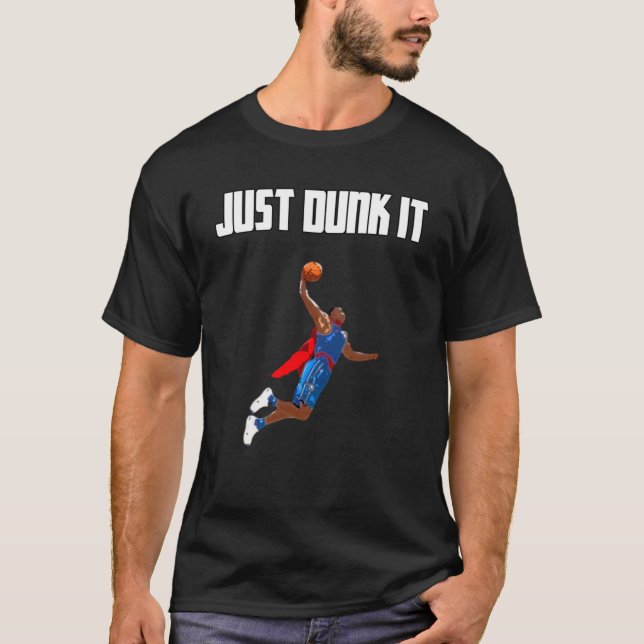 Basketball Dunking  T-Shirt (Front)