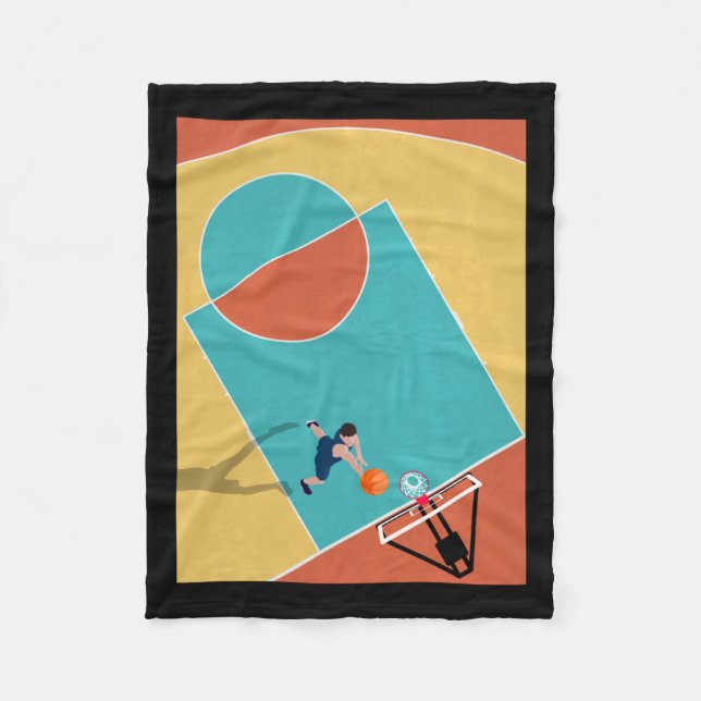 Basketball Dunks 1  Fleece Blanket (Front)