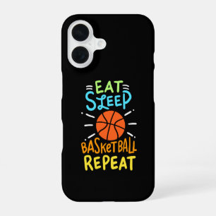 Basketball - Eat Sleep Basketball Repeat iPhone 16 Case