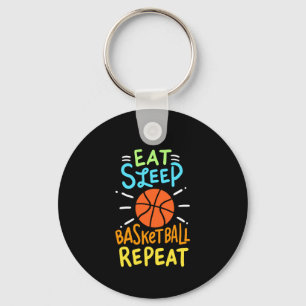 Basketball - Eat Sleep Basketball Repeat Key Ring