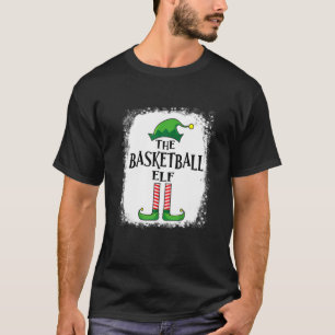 Basketball Elf Matching Family Funny Christmas Par T-Shirt
