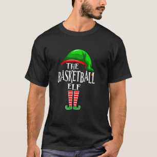 Basketball Elf Matching Family Funny Christmas Par T-Shirt