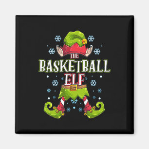 Basketball Elf Matching Family Group Christmas Par Magnet