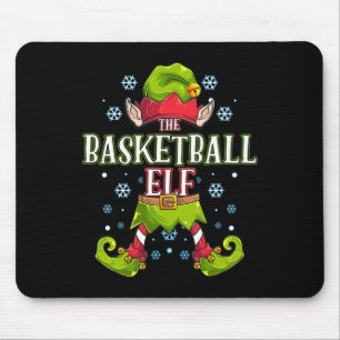 Basketball Elf Matching Family Group Christmas Par Mouse Pad