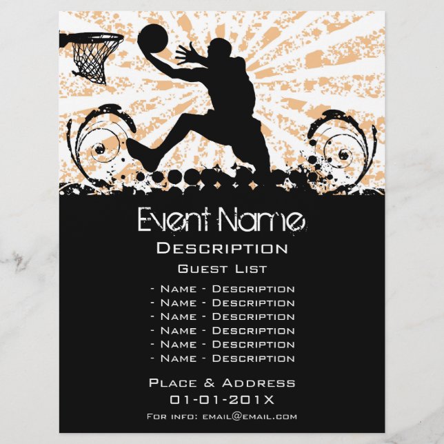 Basketball Event Promotion Flyer (Front)