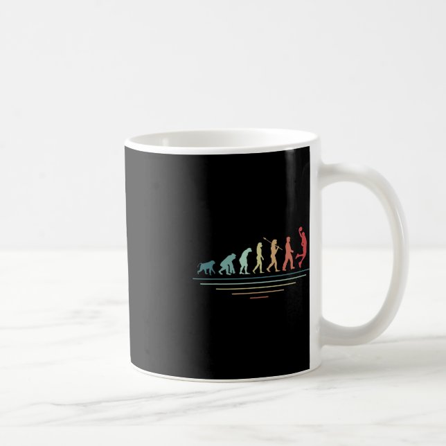Basketball Evolution Basketball Player Coach Hoop  Coffee Mug (Right)
