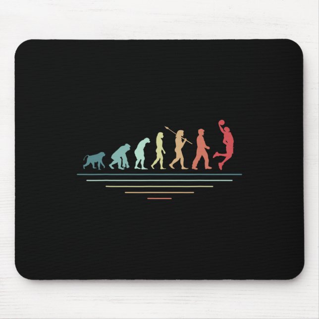 Basketball Evolution Basketball Player Coach Hoop  Mouse Pad (Front)
