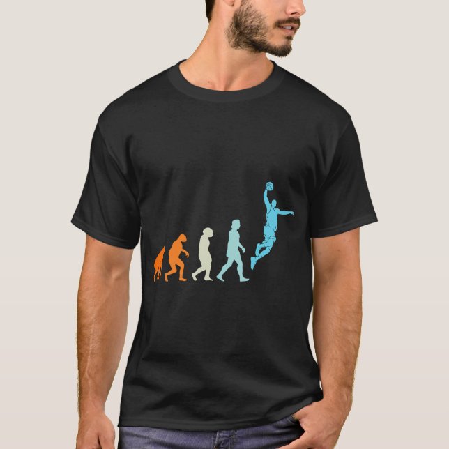 Basketball Evolution Basketballer T-Shirt (Front)