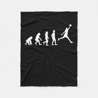Basketball Evolution Champion Basketball Player Fleece Blanket