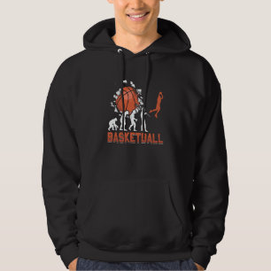 Basketball Evolution From Monkey To Men BBall Dunk Hoodie