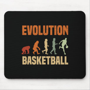 Basketball Evolution From Monkey To Men BBall Love Mouse Pad
