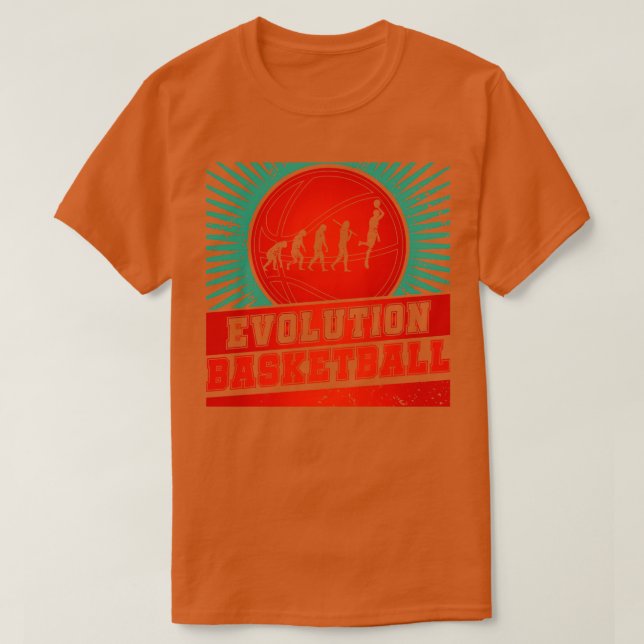 Basketball Evolution  T-Shirt (Design Front)