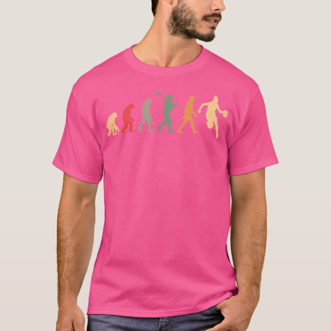 Basketball Evolution Vintage T-Shirt (Front)