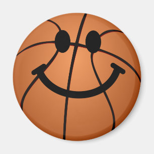 Basketball face magnet