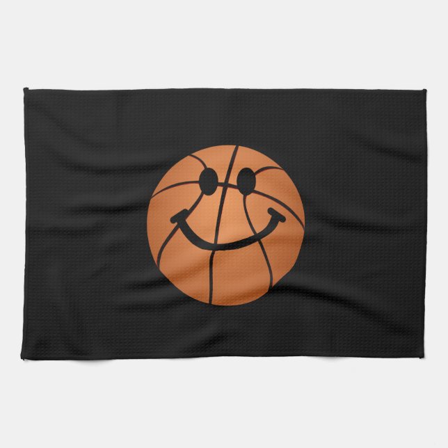 Basketball face tea towel (Horizontal)