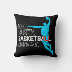 Basketball Fan Fun Gift - Eat Sleep Basketball Rep Cushion