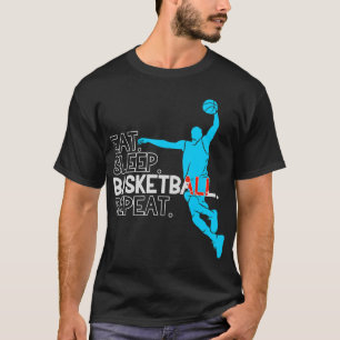 Basketball Fan Fun Gift - Eat Sleep Basketball Rep T-Shirt