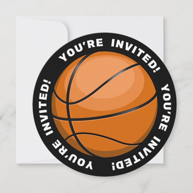 Basketball Fan Invitation (Front)