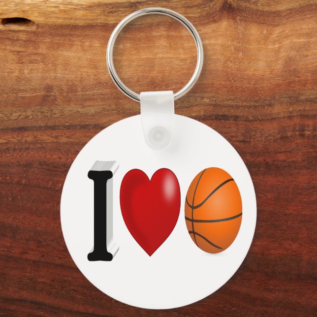 Basketball Fan   Key Ring (Back)