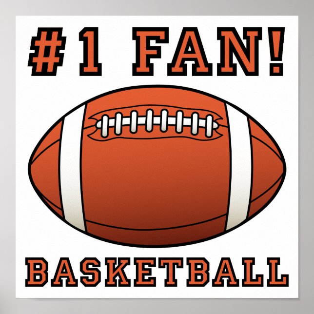 Basketball Fan Not Funny Poster Sign (Front)