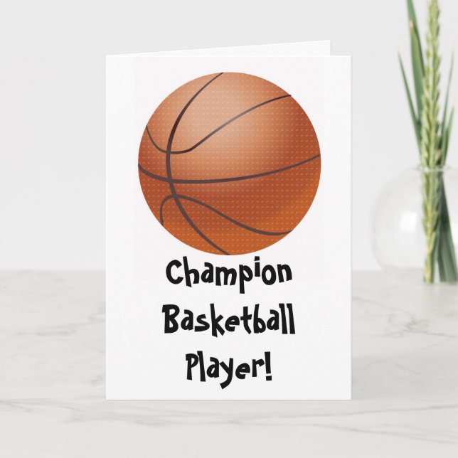 Basketball Fathers Day Card (Front)