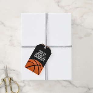 Basketball Favours Tag for B-ball Fans Gift Tag