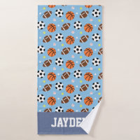 Basketball Football Soccer Balls Sports Pattern