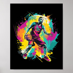 Basketball For Boys Teens Kids Men Poster