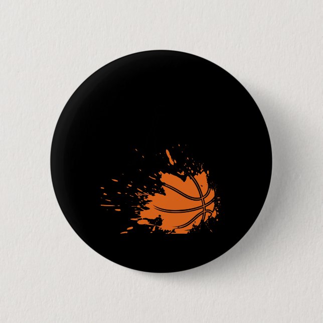 Basketball For Lovers  6 Cm Round Badge (Front)