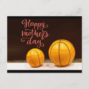 Basketball for Mother's Day Holiday Postcard