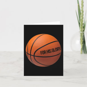 Basketball For Sports People Who Love God And Bask Card