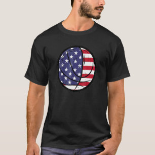 Basketball Fourth July 4th Sports Patriotic Men Wo T-Shirt