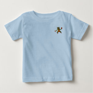 Basketball Frog baby blue shirt pocket