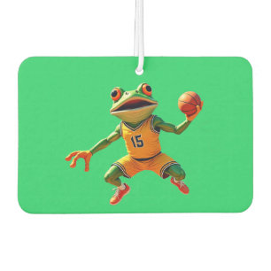 Basketball Frog green car air freshener