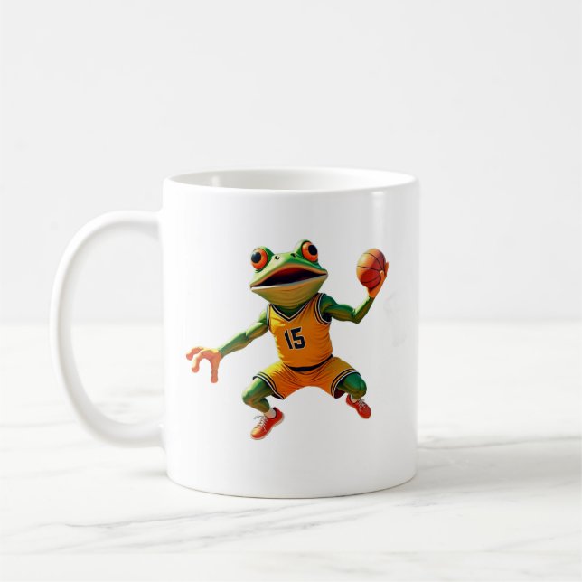 Basketball Frog mug two sided (Left)