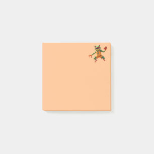Basketball Frog orange note pads