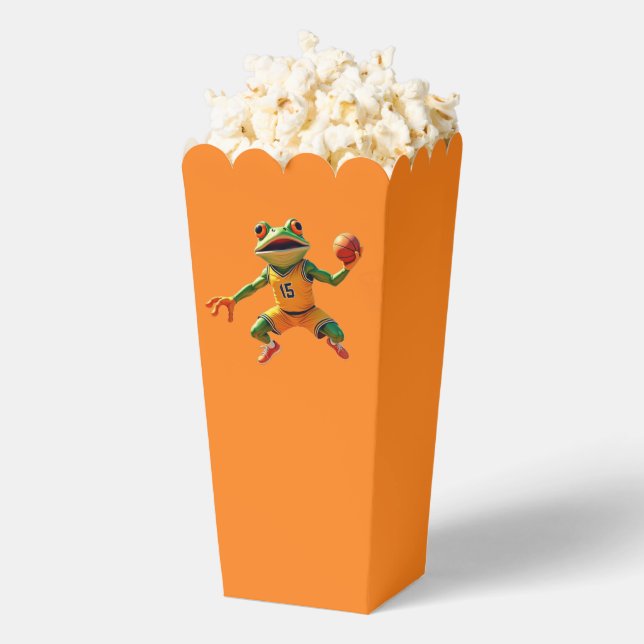 Basketball Frog orange popcorn boxes (Popped)