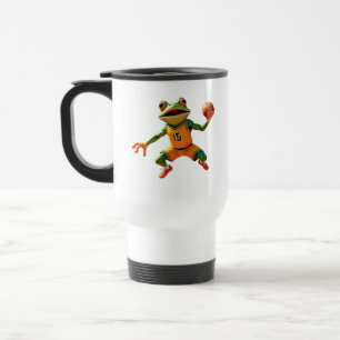 Basketball Frog travel mug two sided