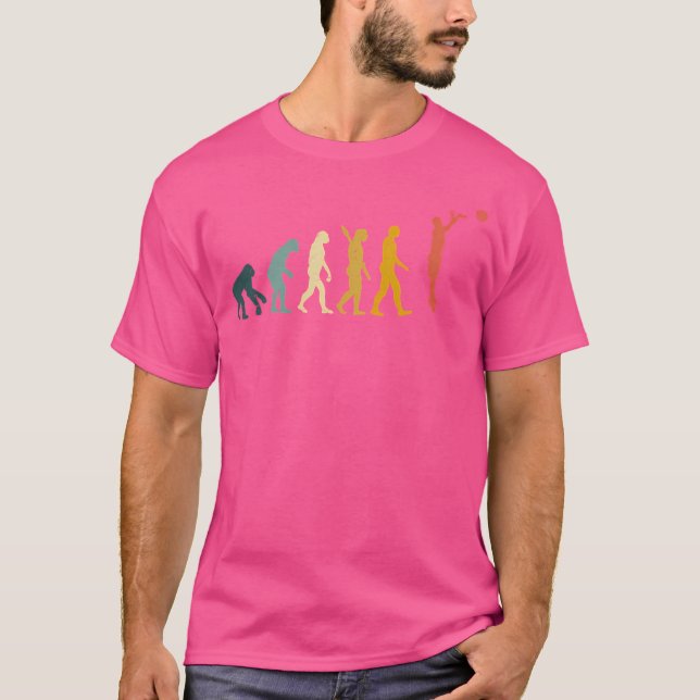 Basketball Funny Evolution Of Man T-Shirt (Front)