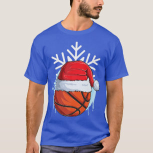 Basketball Game Christmas Hobby Hat Cold snow T-Shirt