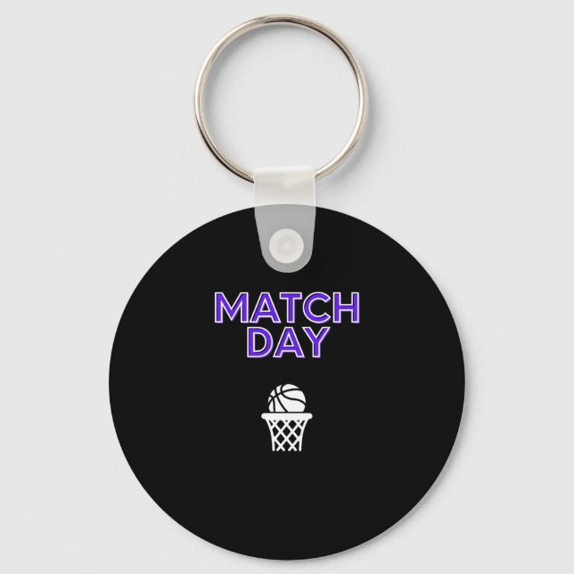 Basketball Game Day 1  Key Ring (Front)