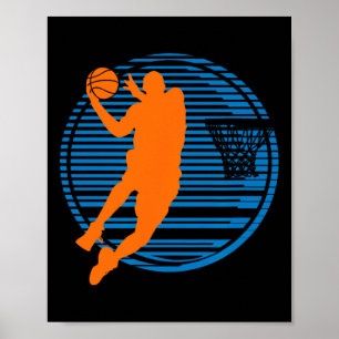 Basketball Game Dunk Player Court Sport Ball Team  Poster