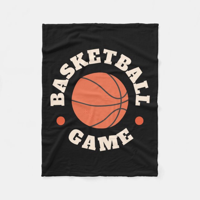 Basketball Game  Fleece Blanket (Front)