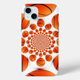 Basketball Game of Champions: Court Vision Kaleida iPhone 15 Mini Case