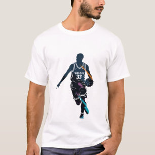 Basketball Game Sport Challenge Silhouette Style T-Shirt