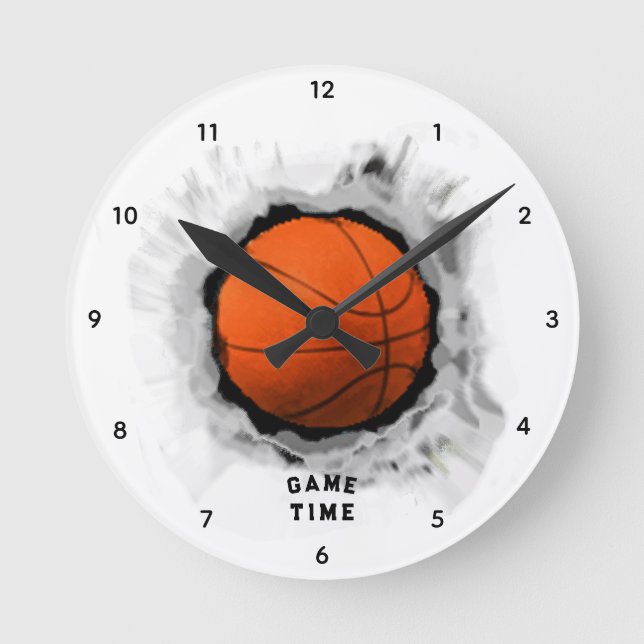Basketball Game Time Round Clock (Front)