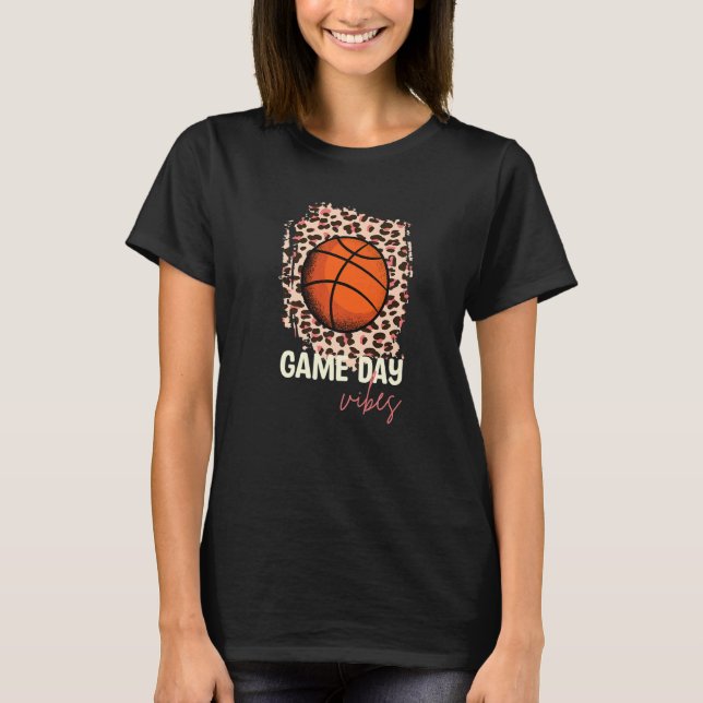 Basketball Gameday Vibe T-Shirt (Front)