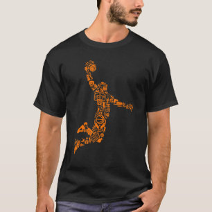 Basketball Games Sport Basket Gym Cup Ball Stars T-Shirt
